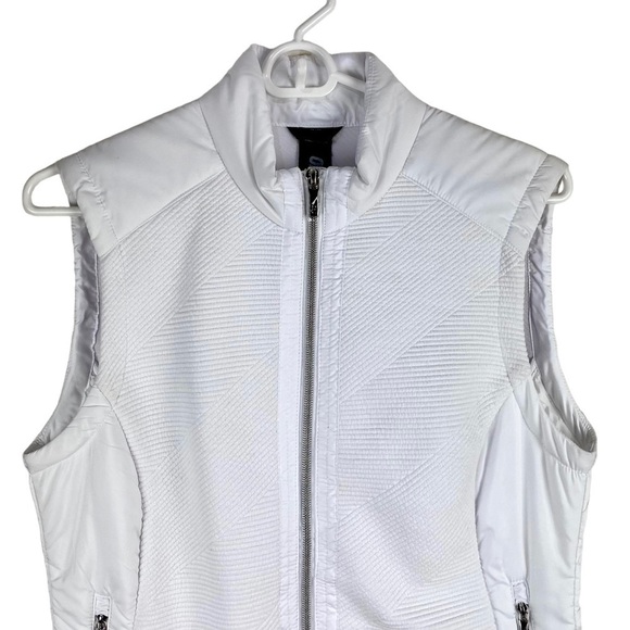 Nivo White Puffer Kelsey Vest Ribbed Quilted Women’s Size S Golf Outdoor - Picture 3 of 9
